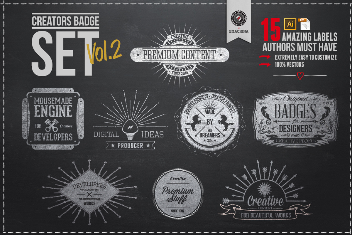 Creators Badge Bundle Vol.1 preview 4