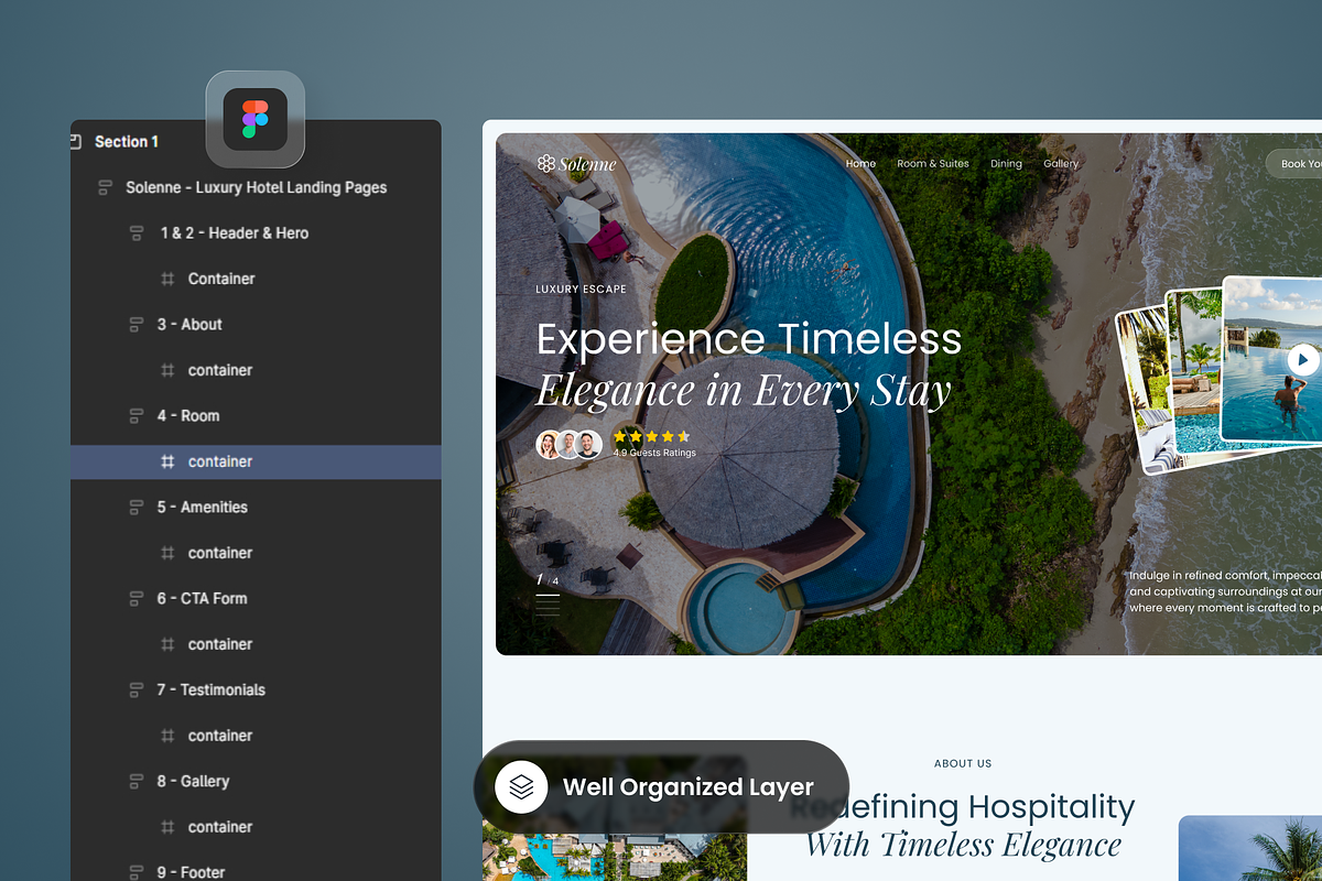 Solenne - Hotel Landing Pages preview 2