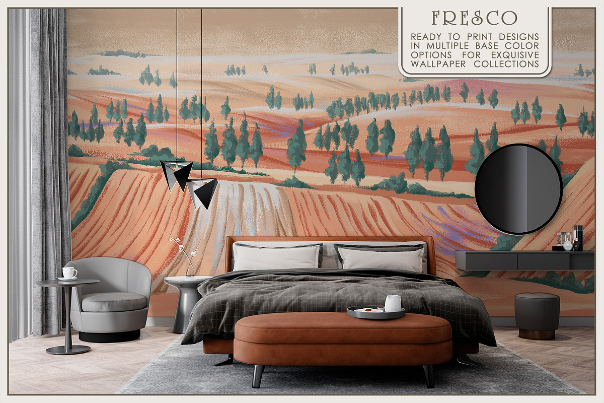 Fresco collectionDreamy Plains, a Wallpaper Graphic by Natalia0307 (Photo 8 of 12)