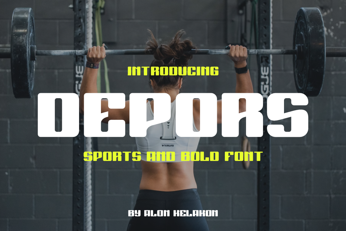 Depors, a Sans Serif Font by alon kelakon (Photo 1 of 6)