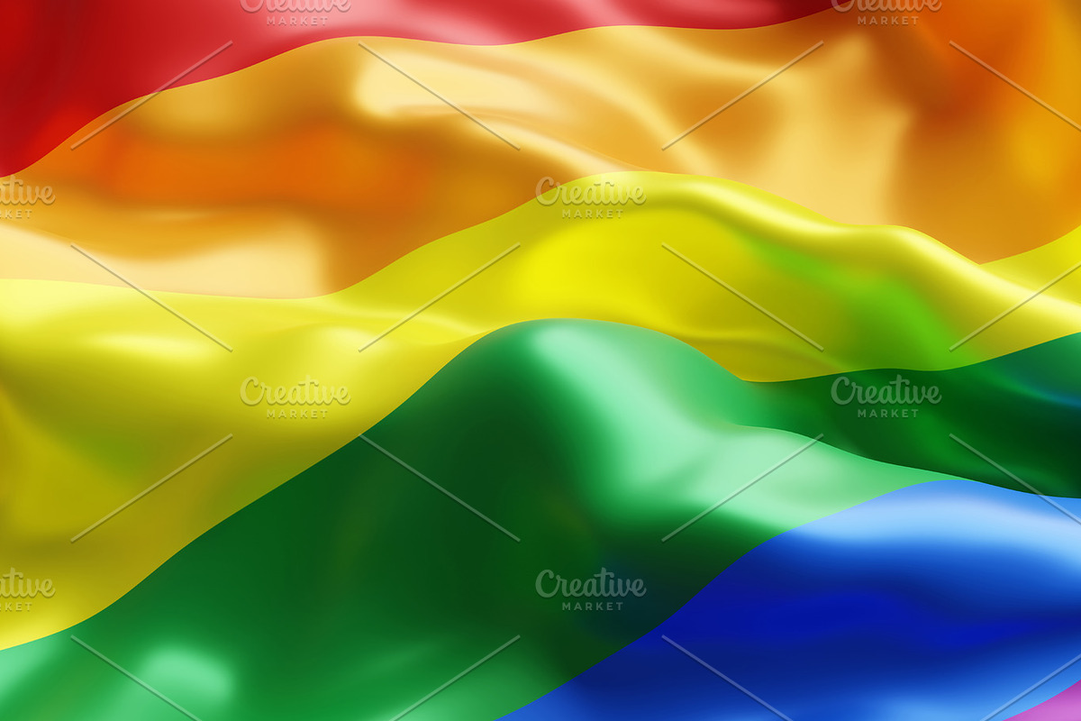Rainbow flag, a Seasonal Illustration by ArtBackground