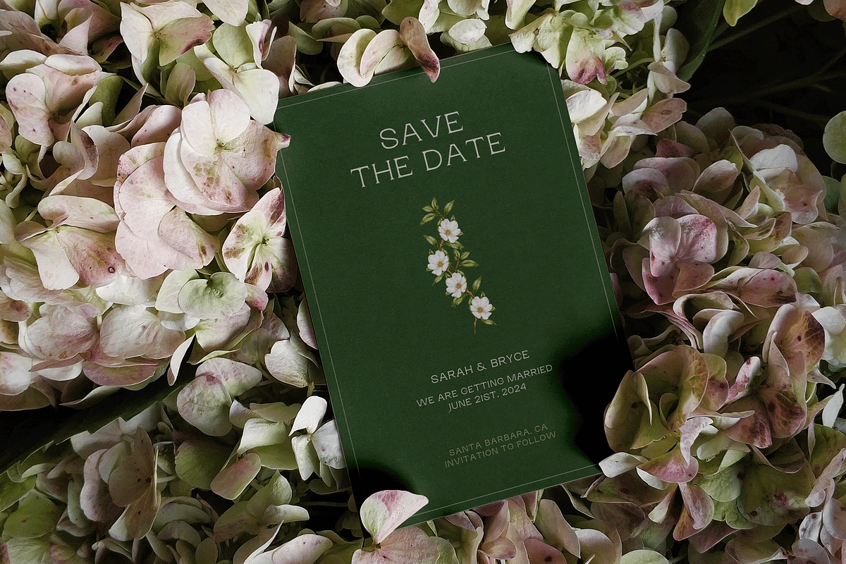 Green Floral Wedding Bundle Template, a Stationery Template by Paraná Studio (Photo 2 of 23)