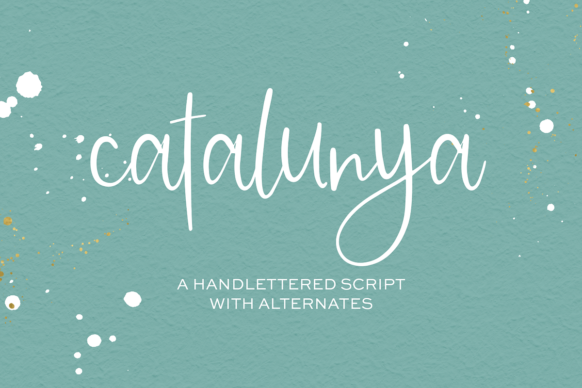 Catalunya Script, a Script Font by Beck McCormick (Photo 1 of 10)