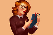 Business Pin-up girls, an Education Illustration by Ira Cvetnaya (Thumbnail 3 of 8)
