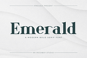 Emerald - Business Font, a Serif Font by RockboyStd (Thumbnail 1 of 12)