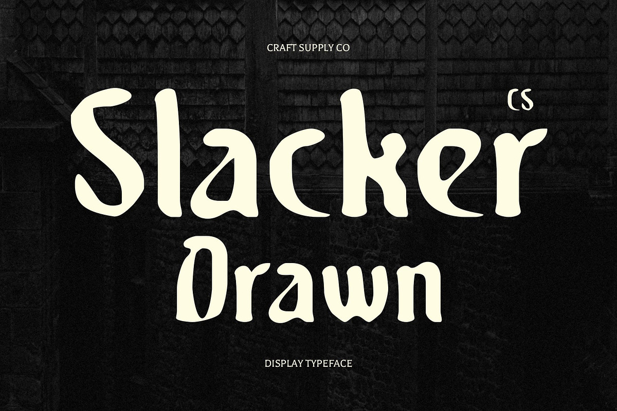 CS Slacker Drawn, a Sans Serif Font by Craft Supply Co. (Photo 1 of 8)