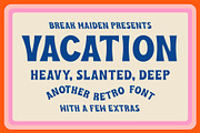 Vacation Display, a Font by Stable (Thumbnail 1 of 6)