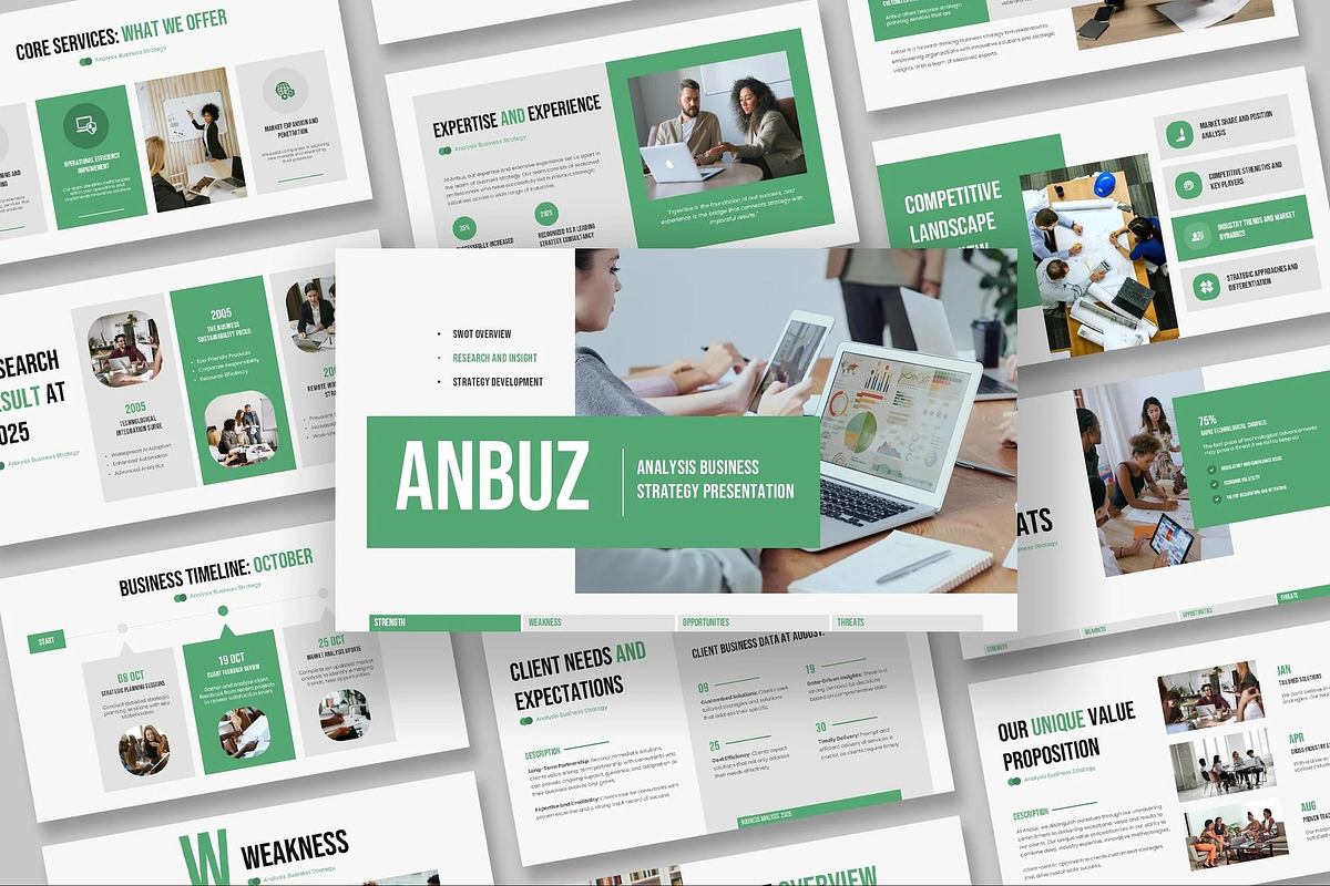 Analysis Business Strategy Keynote, a Presentation Template by Fit-tee (Photo 1 of 10)
