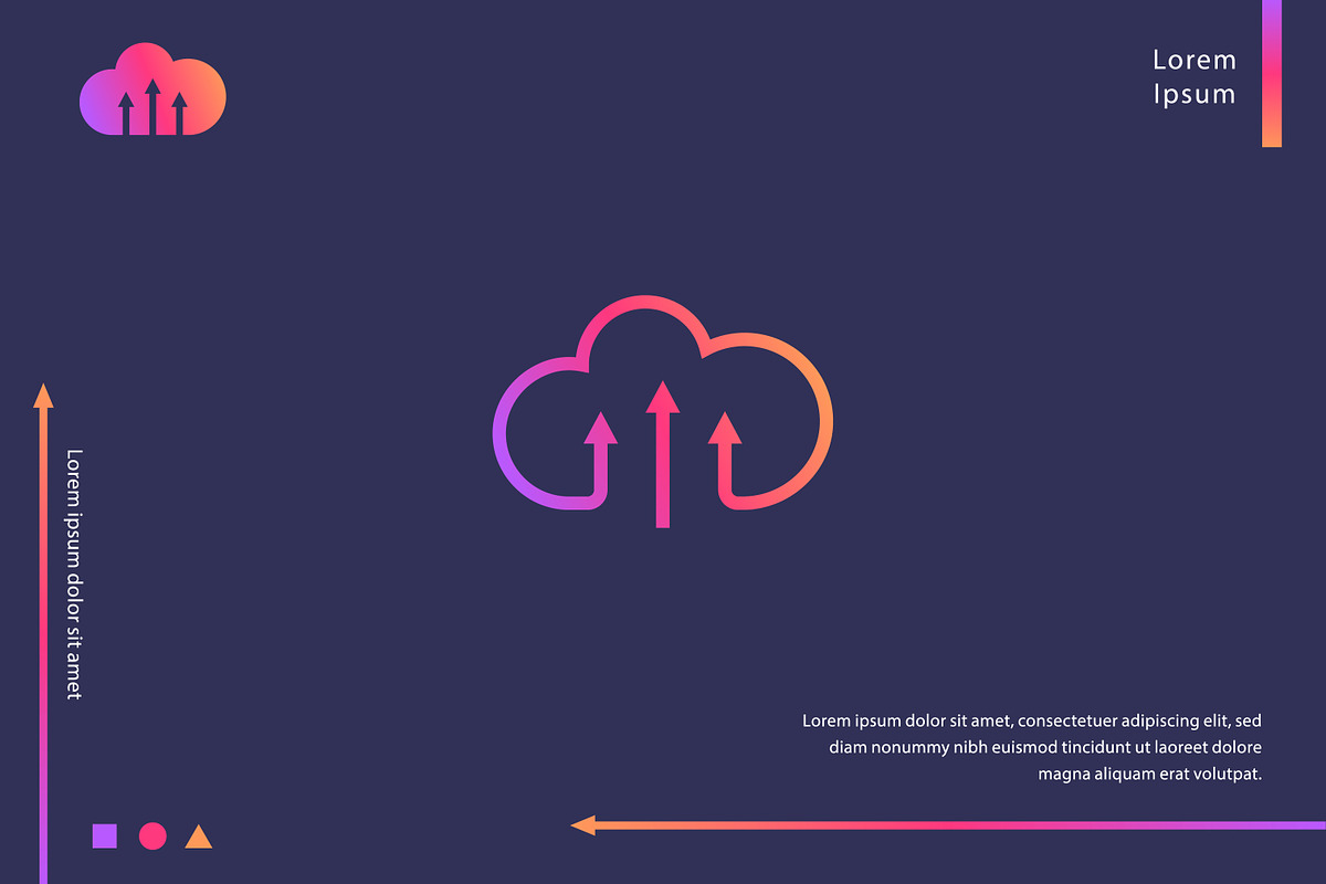 Upload Cloud Storage & Network Logo, a Branding & Logo Template by Signatoro (Photo 1 of 2)
