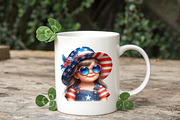4th Of July Cute Baby Girl Clipart, a Person Illustration by RobertsArt (Thumbnail 6 of 7)