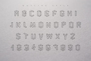 Volume Font and Vector Two Styles, a Font by creativebythesea (Thumbnail 2 of 6)