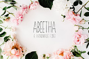 Abeetha Hand Drawn Font, a Sans Serif Font by Creativetacos (Thumbnail 1 of 5)