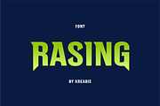 RASING FONT, a Serif Font by Kreabie (Thumbnail 1 of 4)
