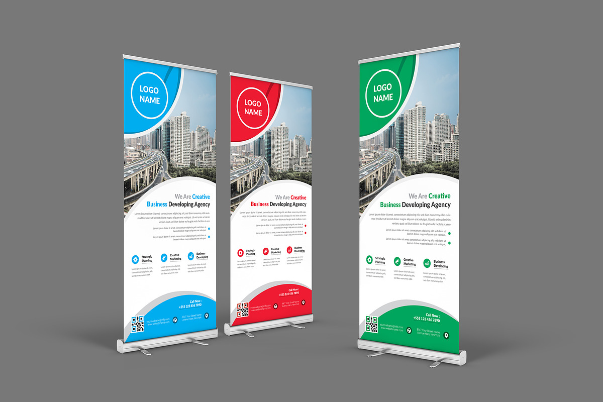 Roll Up Banner, a Stationery Template by ZAAS (Photo 3 of 7)