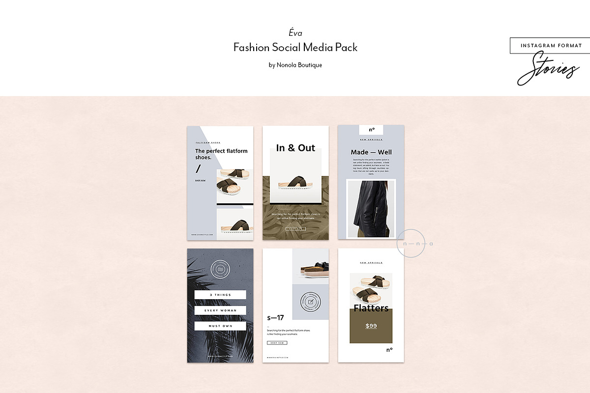 Fashion Social Media Pack • Éva, a Social Media Template by Nonola (Photo 12 of 13)