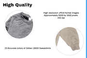 Gildan Sweatshirt Mockups Bundle, a Hoody Mockup by creativsupply (Thumbnail 4 of 5)