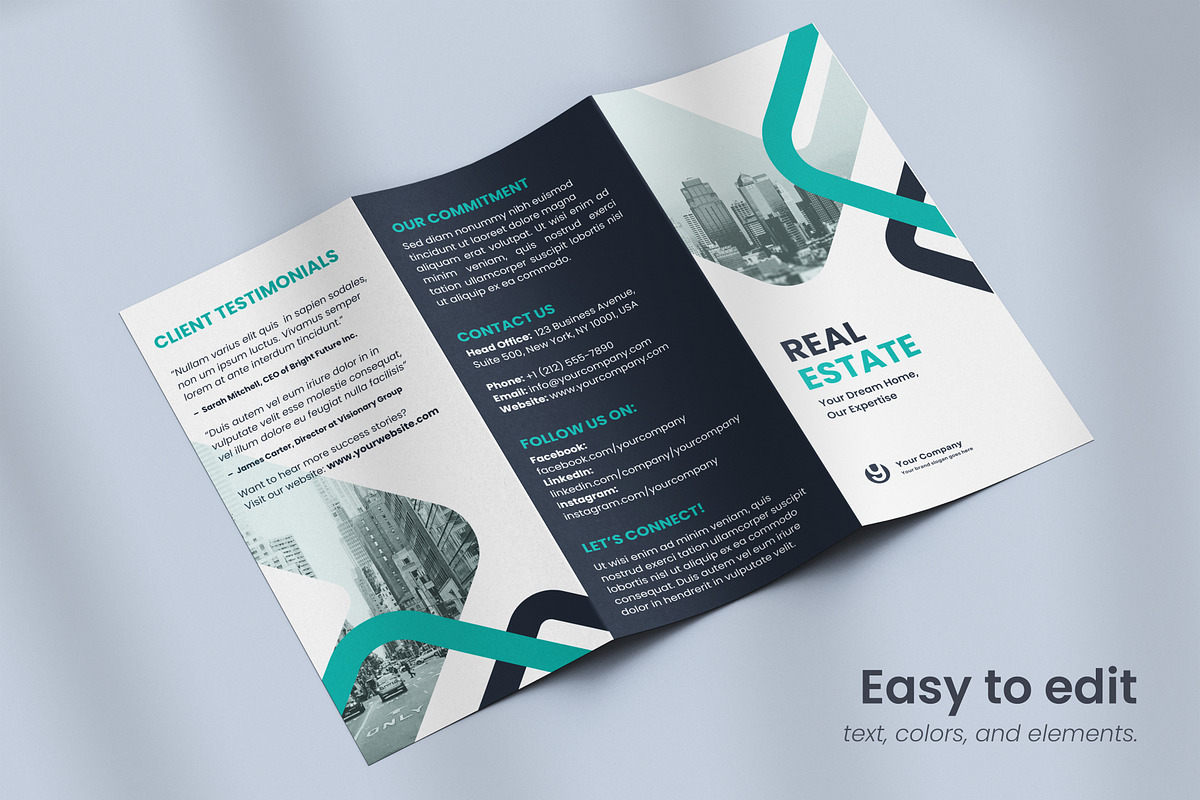All Purpose Trifold Brochure 05, a Brochure Template by WheelieMonkey (Photo 3 of 4)