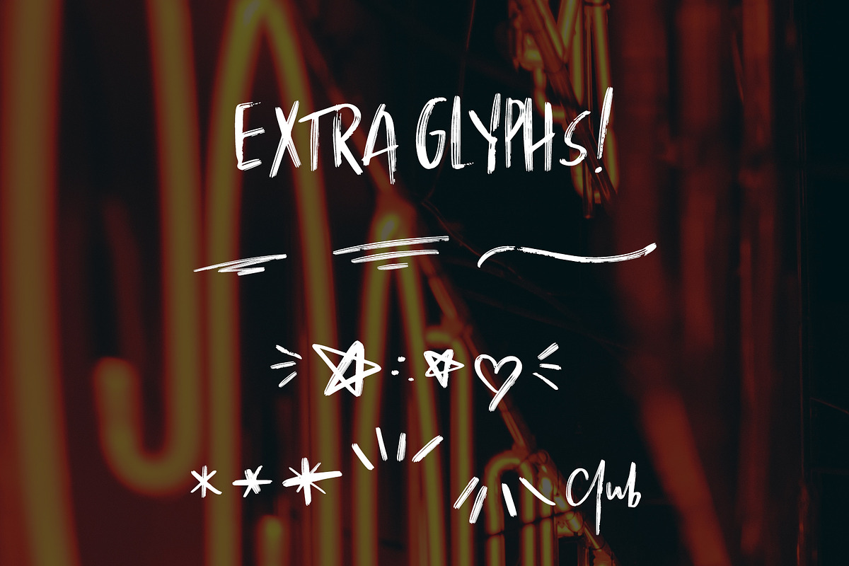 Late Night - Textured Brush Font preview 5
