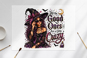 Sassy Witch Girl Halloween PNG, a Seasonal Illustration by Canvas Craft (Thumbnail 6 of 6)