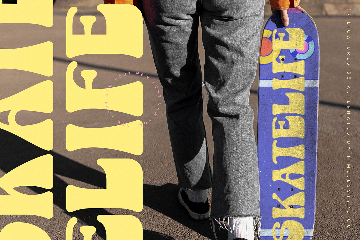 Mystic Smiles Groovy Display Font, a Serif Font by timelesstype.co (Photo 9 of 20)