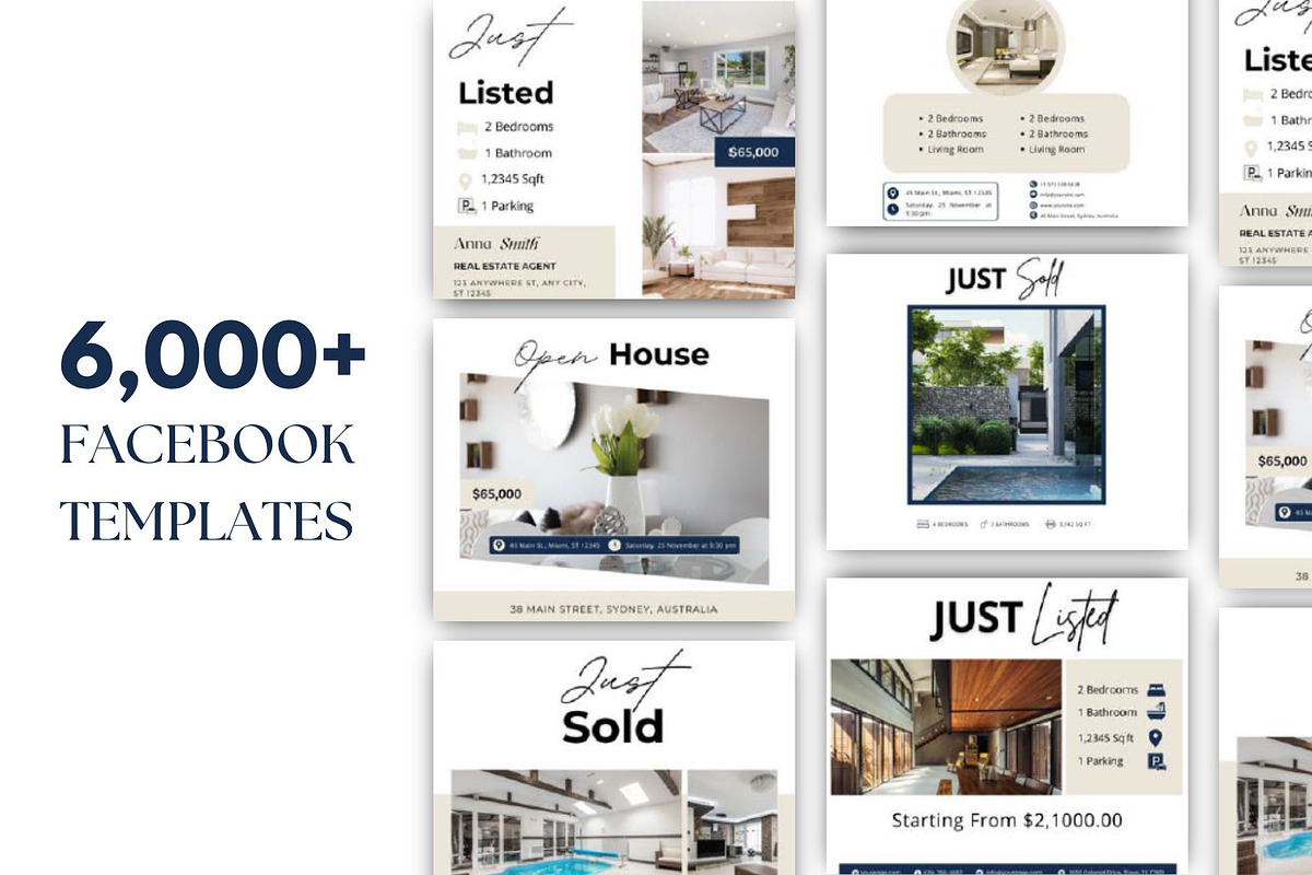 Real Estate Social Media Kit Canva, a Social Media Template by Studioxhq (Photo 4 of 6)