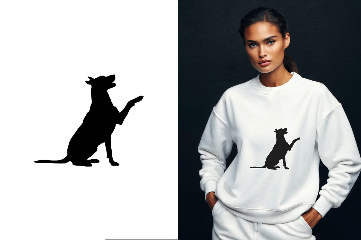 Dog Silhouette Different Pose Set, an Animal Illustration by Unique Design Team (Photo 2 of 5)