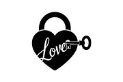 Heart Lock and Key Silhouette Icons, an Illustration by Designer_Momina (Thumbnail 11 of 51)