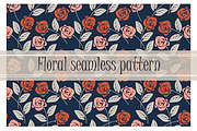 6 Floral patterns & 6 round frames, a Pattern Graphic by Daria Maier (Thumbnail 4 of 8)