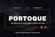 Portogue || Sans Serif Display Font, a Sans Serif Font by Ermedia Studio (Thumbnail 1 of 5)