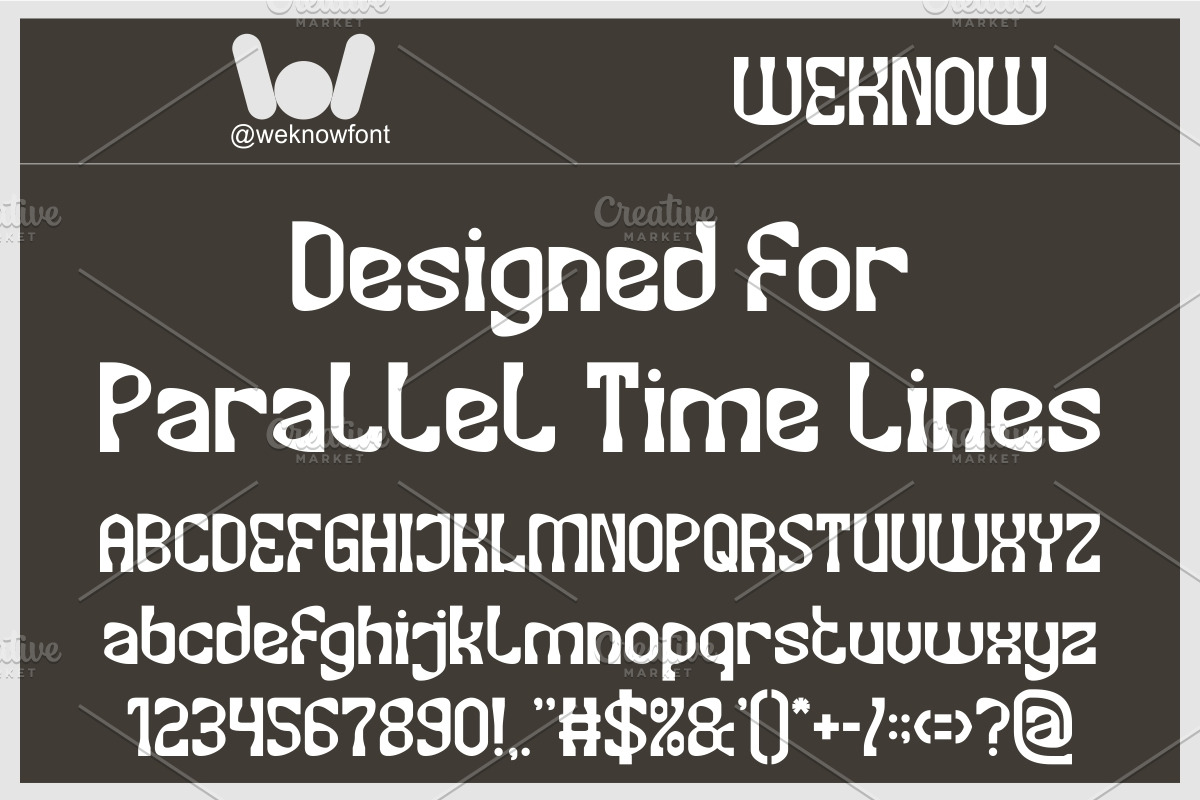 Alternative Future font, a Sans Serif Font by weknow (Photo 2 of 8)