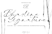 Bhasline Signature, a Handwritten Font by Glyphstyle (Thumbnail 1 of 7)