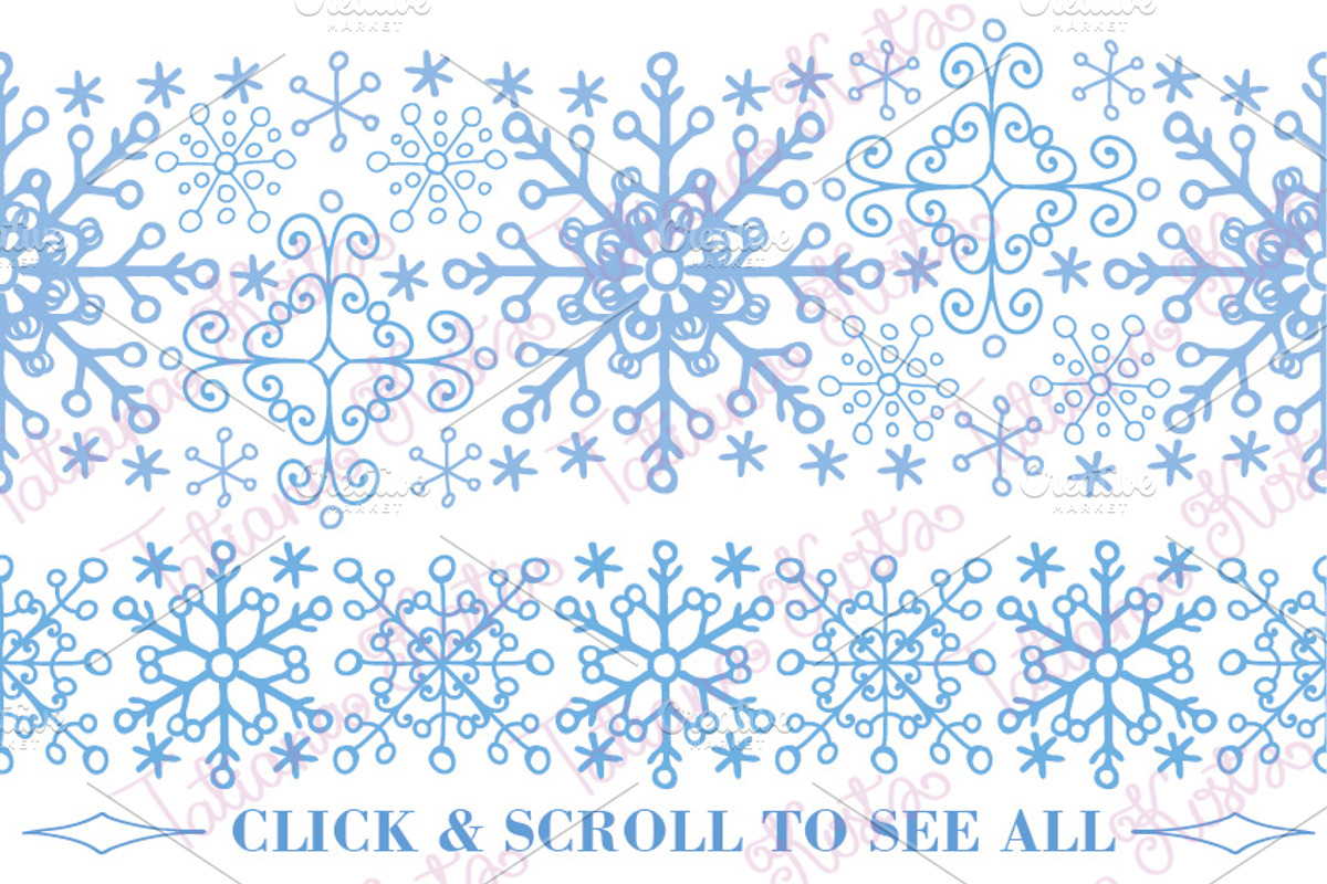 Snowflakes collection.Winter pattern, a Pattern Graphic by Tatianakost49 (Photo 3 of 5)