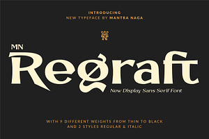 MN Regraft - Display Sans Serif Font