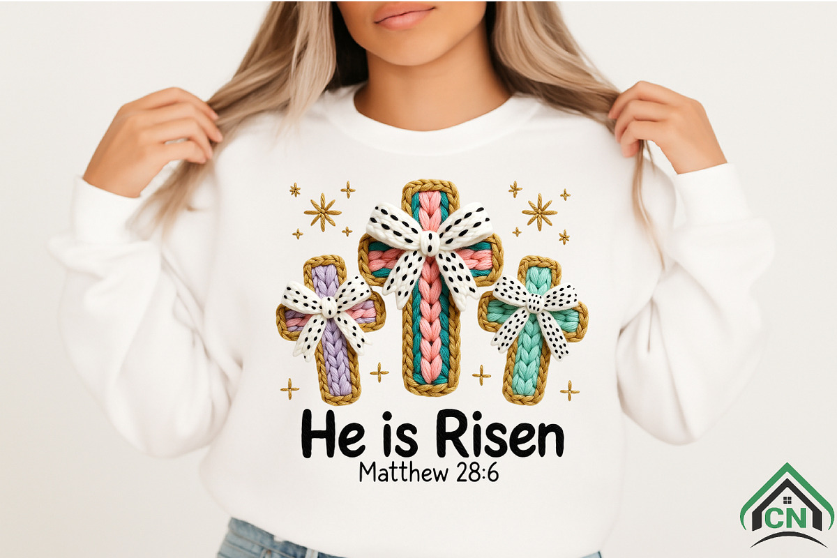 He is risen Png, Christian Easter, an Illustration by Craft Nest (Photo 2 of 4)