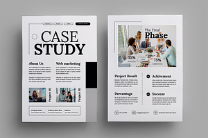 Case Study Design Layout, a Flyer Template by MightyDesign