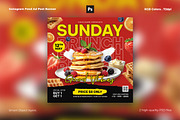 Brunch Sunday Social Media, a Social Media Template by iDoodle Studio (Thumbnail 1 of 4)