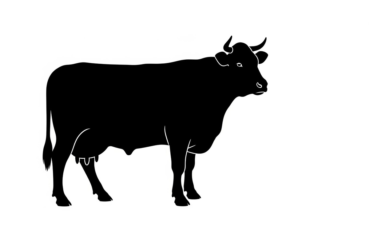Farm Cow Silhouette Vector Bundle, an Illustration by Designs_River (Photo 29 of 51)