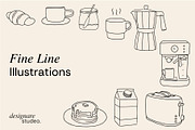 Breakfast O'clock Illustrations, a Decorative Illustration by ginni illustrations (Thumbnail 3 of 5)
