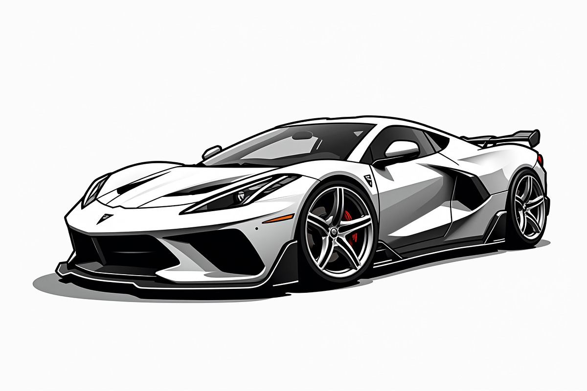 Luxury Car Clipart Vector Bundle, an Illustration by Creativeshirt (Photo 9 of 9)