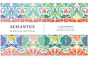 Achantus, Damask Print Patterns, a Pattern Graphic by ASTUDIO (Thumbnail 2 of 9)