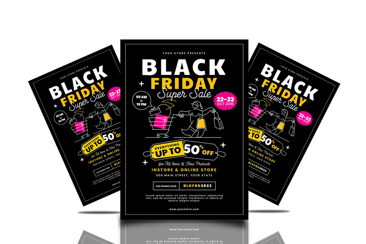 Black Friday Sale Set, a Flyer Template by Totem Design Studio (Photo 4 of 5)