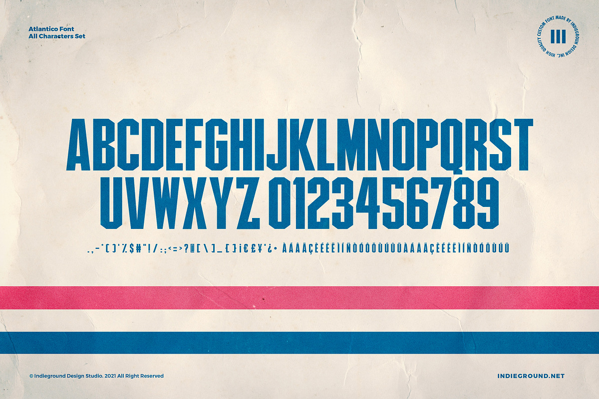 Atlantico Font, a Sans Serif Font by Indieground Design Inc. (Photo 5 of 5)