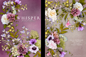 Whisper Floral Art Collection