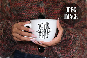 CHERRY NOIR Feminine Mug Mockup