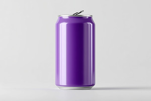 Blank mini purple aluminum can, a Food & Drink Photo by MistyDay