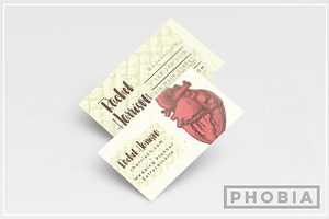 Illustrated Heart Business Card