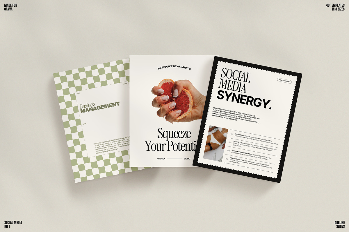 ADE / Social Media Kit (I), a Social Media Template by Wildnun Studio (Photo 1 of 23)