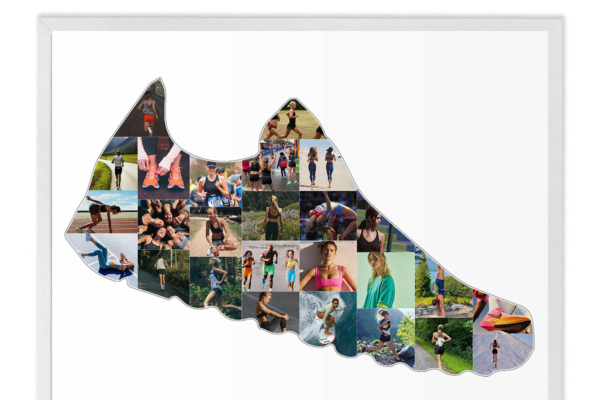 Running Shoes Collage Template, a Poster Template by AIW SOLUTIONS (Photo 6 of 8)