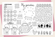 Garden coloring activity placemats, an Education Illustration by Lexi Claus (Thumbnail 4 of 6)