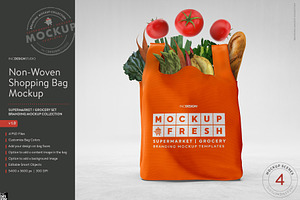 Non Woven Shopping Bag Mockup